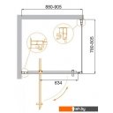 Душевые кабины Cezares MOLVENO-AH-1-90/80-C-Cr-IV