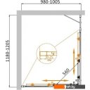 Душевые кабины Cezares MOLVENO-AH-21-100+20-P-Cr