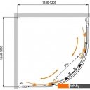 Душевые кабины Cezares MOLVENO-R-22-90+30-C-Cr-IV