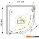 Душевые кабины Cezares Momento-R-2-90-C-Cr