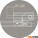 Душевые кабины Cezares SLIDER-AH-1-90-100/110-GRIGIO-BORO