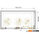 Душевые кабины Cezares STYLUS-O-M-AH-1-120/90-C-Cr