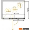 Душевые кабины Cezares VARIANTE-AH-1-120/130-80-C-Cr