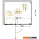 Душевые кабины Cezares VARIANTE-AH-1-90/100-80-C-Cr