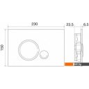 Клавиши и системы смыва BelBagno Sfera BB017-SR-NERO.M