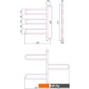 Полотенцесушители Сунержа Парео 4.0-3С 773x535 00-0823-0773