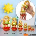 Развивающие игрушки Брестская Фабрика Сувениров Девушка в восточном славянском традиционном костюме (набор 7 шт)