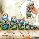 Развивающие игрушки Брестская Фабрика Сувениров В сарафане с расписанными вручную герберами (набор 7 шт)