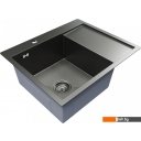 Кухонные мойки Mixline Pro 552926 (черный графит, с сифоном)