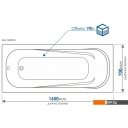 Ванны Метакам Comfort 160x70 АВS_011423