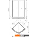 Душевые кабины Radomir 100 1-09-1-0-0-0030 (прозрачное стекло)