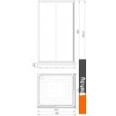 Душевые кабины Radomir 100x110 1-09-1-0-0-1231 (матовое стекло)