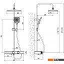 Душевые системы и гарнитуры Ekko E2511-7 (черный матовый)