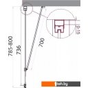 Душевые кабины BelBagno MARMI-80-FIX-C-Cr
