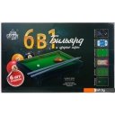 Аэрохоккей, настольный футбол, мини-бильярд Лас Играс 6 в 1 1026623