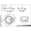 Кухонные мойки Belux Лиль ЛИ 5151 (олово светло-серый)
