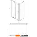 Душевые кабины Adema Glass Line Direct-120 (тонированное стекло)