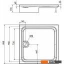 Душевые поддоны Erlit 90x90x17 ER9017H-1