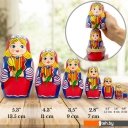 Развивающие игрушки Брестская Фабрика Сувениров С тюльпанами в народном голландском костюме (набор 7 шт)