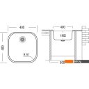 Кухонные мойки Ukinox Модерн MOD400.400-GT6C (с сифоном S701)