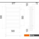 Полотенцесушители TERMINUS Аврора П6 500x600 бп (матовое золото)