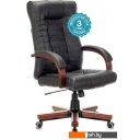 Офисные кресла и стулья Бюрократ KB-10WALNUT/B/LEATH (черный)