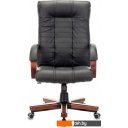 Офисные кресла и стулья Бюрократ KB-10WALNUT/B/LEATH (черный)