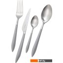 Столовые приборы Bugatti Ares ASBG-004F50 (24 пр, матовая сталь/серый)