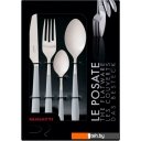 Столовые приборы Bugatti Ares ASBG-004F50 (24 пр, матовая сталь/серый)