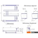 Полотенцесушители Gloss & Reiter Modern. М.3. 50Х60 (1