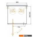 Душевые кабины Cezares MOLVENO-BA2-100/90-C-Cr-IV