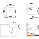 Кухонные мойки Zorg Subline 40 (черный оникс)