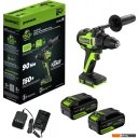 Шуруповерты, гайковерты, электроотвертки Greenworks GD24DD90 3707507CUD (с 2-мя АКБ)