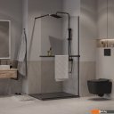 Душевые кабины Niagara NG-670-12ВLACK 120x195 (черный матовый/прозрачное стекло)