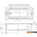 Ванны Aquanet Light 170x70