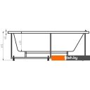 Ванны Aquatek Лея 170x75 без гидромассажа (слив слева)