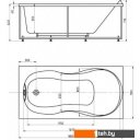 Ванны Aquatek Мартиника 180x90 (с экраном, слив слева)