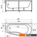 Ванны Aquatek Пандора 160x75 (с экраном, излив справа)