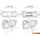 Ванны Radomir Ирма Люкс 149x96 2-83-2-2-9-216 (с гидромассажем, правый)