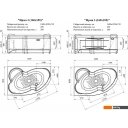 Ванны Radomir Ирма Релакс 160x105 с полотенцедержателем 2-80-2-1-0-229 (с гидромассажем, левый)