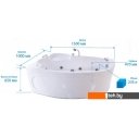 Ванны Triton Николь 160x100 L Стандарт Flat (с гидромассажем)