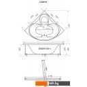 Ванны Triton Сабина 160x160 Экстра Люкс Flat (с гидромассажем)