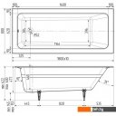 Ванны Wotte Line Plus 180x80 БП-э00д1471