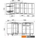 Готовые кухни Интерлиния Мила 12x15 без столешницы (белый платинум)