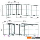 Готовые кухни Интерлиния Мила Лайт 1.2x2.1 без столешницы (белый платинум)