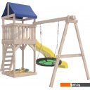 Детские спортивные комплексы и игровые площадки National Tree Company С качелями гнездо IgroWoods ДКНП-4 (не окрашен)