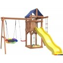 Детские спортивные комплексы и игровые площадки National Tree Company С качелями лодочка и гнездом Гексагон IgroWoods ДП-13