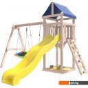Детские спортивные комплексы и игровые площадки National Tree Company С качелями лодочка и прямоугольным гнездом IgroWoods ДКНП-9 (не окрашен)