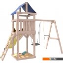 Детские спортивные комплексы и игровые площадки National Tree Company С трапецией и качелями IgroWoods ДКНП-14 (не окрашен)