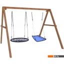 Детские спортивные комплексы и игровые площадки Капризун Деревянные с гнездом Лодка и гнездом 100 Р911-55